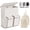 Beige, variant on BGTREND Double Laundry Hamper with Lid, 180L Dirty Clothes Basket with 2 Removable Bags & 2 Side Pockets, Collapsible Laundry Sorter, Beige