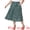 Dark Green, variant on DARING DIVA Women's Plus Pleated High Waist Midi Casual Floral Skirt 1X Navy Blue