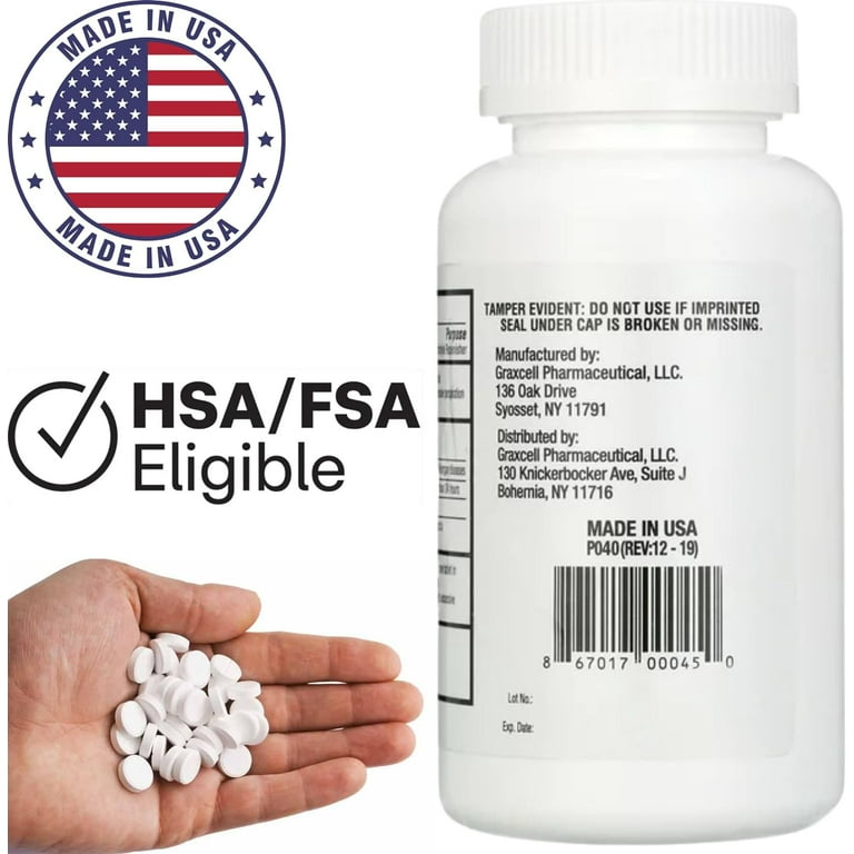 Sodium Chloride Tablets 1 Gm | 300 Count | Normal Salt