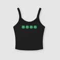 thumbnail image 2 of Lucky Four Leaf Clover St Patricks Day Tank Top Shamrock Crop Tank, 2 of 4