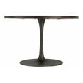 thumbnail image 3 of Black Solid Wood Round Pedestal Dining Table, 3 of 5