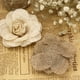 thumbnail image 5 of WASHWEPE 4Ud Flores De Lino Artificiales Beige Para Fiesta Y Manualidades, 5 of 8