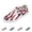 Red, variant on Women's Patriotic Star & Stripe Canvas Slip-On Shoes 4th of July Casual Loafers Lightweight Lace-Up Sneakers for Summer Red 10.5 Wide