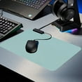 thumbnail image 5 of Faux Leather Mouse Pad | Small 25x21cm Desk Mat | Waterproof & Easy to Clean | Glossy Surface for Precise Tracking | Office & Gaming Use | Includes 1 PC, 5 of 6