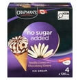 thumbnail image 1 of Chapman's No Sugar Added Vanilla Ice Cream Cones in a Box, 4 x 120mL, 1 of 10
