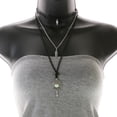 thumbnail image 4 of Mi Amore Feather Multiple-Necklace-Set Black/Silver-Tone, 4 of 5