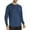 Dark Blue, variant on Basic Long Sleeve Shirts for Men Spring Fall Soft Lightweight Crewneck Relaxed Fit Plain Undershirts