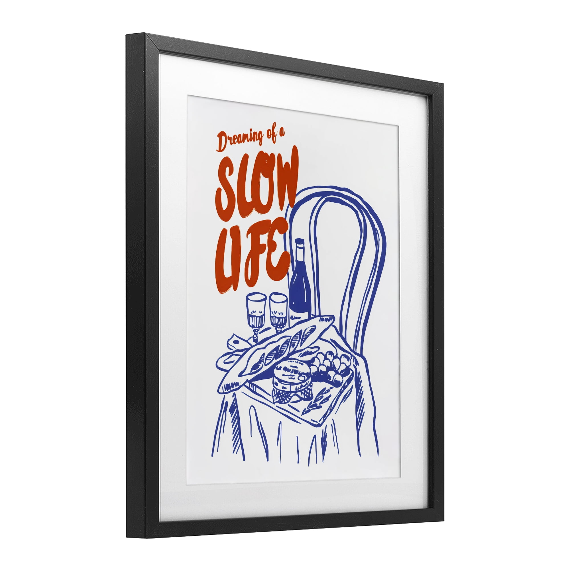 Stupell Industries Dreaming Of A Slow Life Black Framed Print Under Glass, design by The Prints Vibe