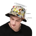thumbnail image 5 of Sombrero de pescador con personajes de cómic de Peanuts para mujer y hombre, gorro de viaje con Snoopy, Charlie Brown, Linus y Lucy Bob, gorros para vacaciones, 5 of 5