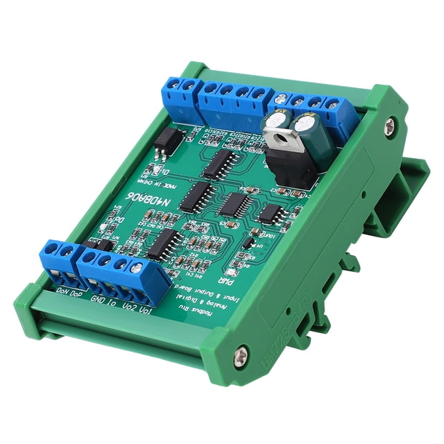 LAFGUR Analog Digital Input Output Module With Shell,RS485 Analog Digital Module,Analog Digital Input Output Module With Shell 8‑Channel RS485 DC12V N4DBA06 14-34MA