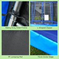 thumbnail image 4 of 84.75" Round Trampoline with Safety Net – Indoor/Outdoor Fun | Steel Frame, Blue | ASTM Certified for Home Gym Use & Backyard Play, 4 of 7