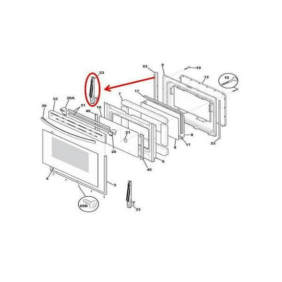 FRIGIDAIRE 316575948 HINGE - GENUINE OEM PART