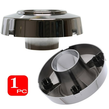 - (1 PIECE) CHROME FRONT CENTER CAP, Aftermarket Fits 1999-2004 FORD F350 1-ton 4X4 4WD DUALLY, HUB (Replaces F81Z-1130-HB, F81Z1130HB; Chrome plated Plastic)