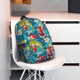 thumbnail image 3 of Rateoe Japanese Koi Pattern Student Backpack Water-resistant Backpack 15-inch Laptop Backpack Lightweight Adjustable School Backpack, 3 of 6