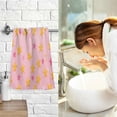 thumbnail image 7 of Yayeee 100% Cotton Hand Towels for Bathroom 16" x 28" Soft Absorbent Kitchen Towel, Gradient Pink Stars, 7 of 7