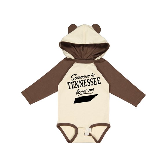 Inktastic Someone in Tennessee Loves Me Boys or Girls Long Sleeve Baby Bodysuit