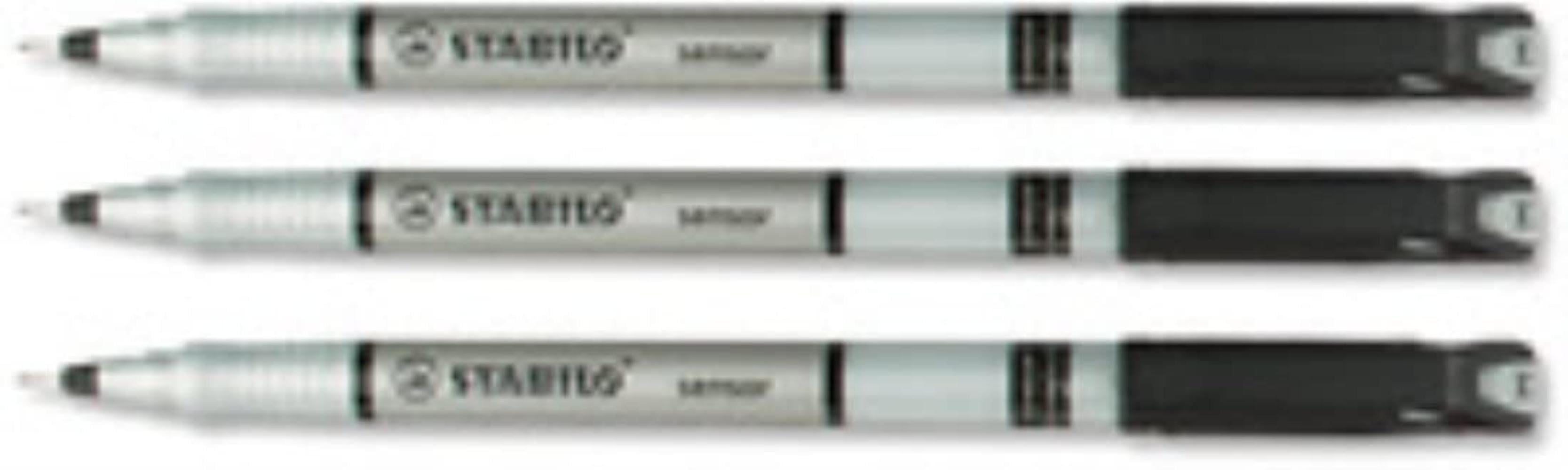 Stabilo Sensor Fineliner Black Pack 10 189/46 Pens 