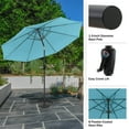 thumbnail image 3 of Pure Garden 10FT Patio Umbrella with Auto Tilt and Vented Canopy (Blue), 3 of 8