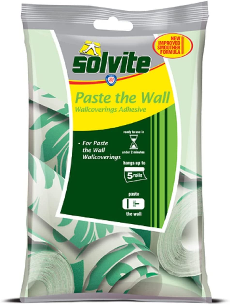 Solvite Paste the Wall 5 Roll Sachet Wallpaper Adhesive Ref 1584707 