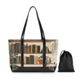 thumbnail image 7 of FORMRS Canvas Laptop Tote Bag for Women with 15.6" Computer Compartments Shoulder Handbag, Shelf Plants, 7 of 7