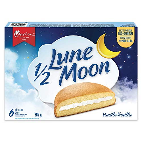 Half Moon Fluffy Vanilla Cakes 2g 9 9oz 6 Cakes Imported From Canada Walmart Com Walmart Com