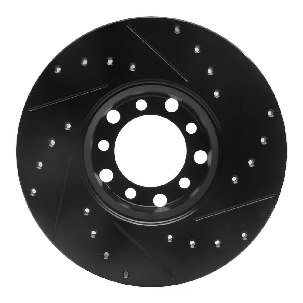 Dynamic Friction Company 633-63006L DFC Brake Rotor - Drilled And Slotted - Black