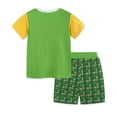 thumbnail image 3 of Shadoumai Toddler Boy Clothes Crew Neck Dinosaur Print Short Sleeved T Shirt Set Casual Basketball Wear Summer Tank Top Summer Toddler To Little Kid Sizes, 3 of 6