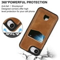 thumbnail image 4 of Compatible with Magsafe 2 in 1 Detachable for iPhone 16e Wallet Case with Card Holder Women Men, Magnetic PU Leather RFID Blocking Flip Kickstand Credit Slots,for iPhone 16e, Darkbrown, 4 of 11