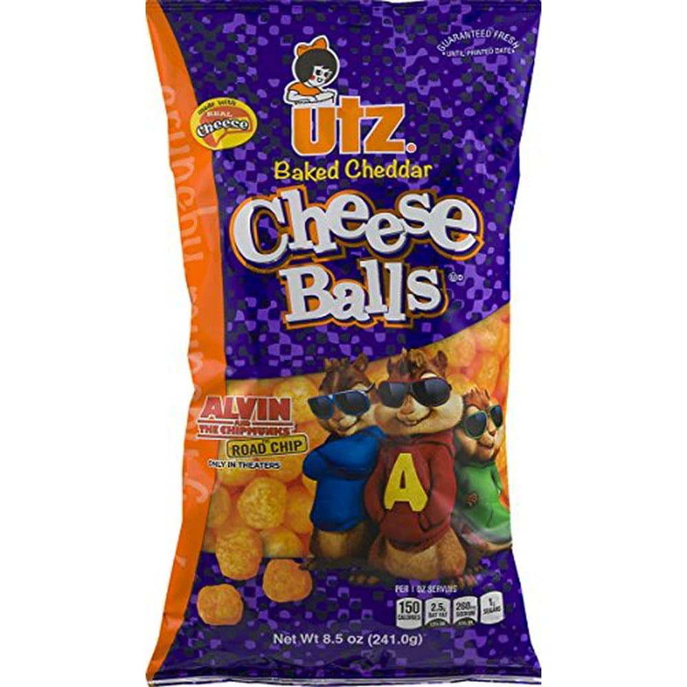 Utz Baked Cheddar Cheese Balls 8.5 oz. Bag (3 Bags)