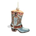 thumbnail image 5 of Melrose 94196DS 4.25 in. Glass Cowboy Boot Ornament, Blue & Red - Set of 6, 5 of 6