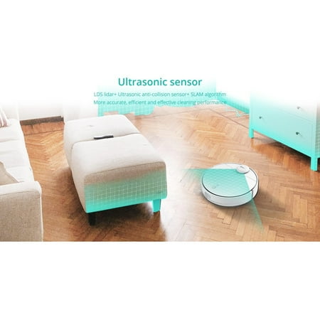 360 - S9 LiDAR Dual-Eye Vacuum+Mop Combo Robot Cleaner - White