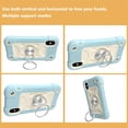 thumbnail image 6 of JTCASES for iPhone XR Case, Heavy Duty Protection Hybird PC Silicone 360° Rotating Ring Bracet Magnetic Car Mount Fully Coverage Slim Non-Slip for iPhone XR, Lightblue, 6 of 8