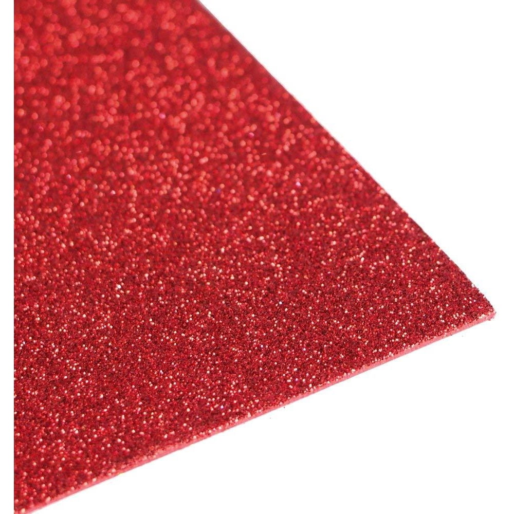 Glitter EVA Foam Sheet, 91/2Inch x 12Inch, 10Piece, Red Walmart