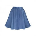 thumbnail image 2 of Jupe Midi Plissée Taille Haute Décontractée pour Femmes avec Poche, 2 of 5