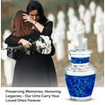 thumbnail image 4 of JAGASY Blue Urn for Funeral - Memorial Urn for Ashes Adult Male & Female - Blue & Black Decorative Urns for Human Ashes - Funeral Urns for Mom - ( 3 Inch), 4 of 7