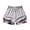 Light Gray, variant on Womens Workout Gym Shorts Athletic Yoga High Waist 2 in 1 Compression Liner Running Shorts Quick Dry Short Pants with Pocket Pink XXL