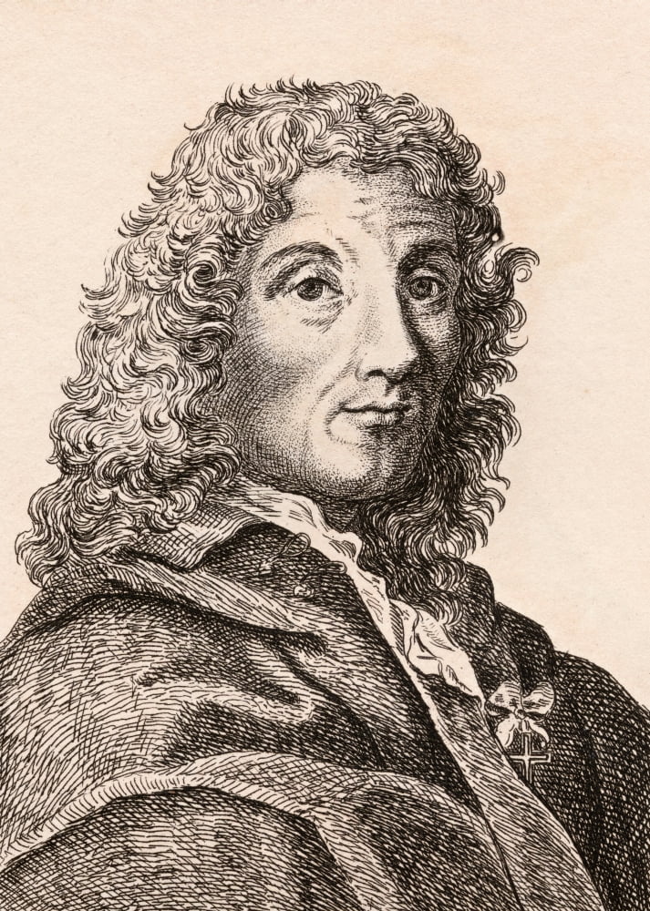Carlo Maratta 1625 - 1713 Italian Baroque Era Painter From 75 Portraits Of Celebrated Painters From Authentic Originals Etched By James Girtin Published London 1817 Canvas Art - Ken Welsh Design Pics