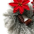 thumbnail image 6 of CozeLy Artificial Needle Red Christmas Wreath for Front Door Window, Christmas Hanging Decorations Winter Holiday Wreath Christmas Door Decor, 6 of 7