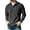 Black, variant on Men's Vintage Y2K Long Sleeve Polo Shirt - Loose Button Down Lapel Golf T-Shirt, Breathable Distressed Casual Outdoor Pullover