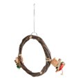 thumbnail image 1 of Bird Swing Perch, Bark Food Colouring  Hanging Swing Toy  For  L, 1 of 8