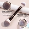 thumbnail image 5 of 20-Piece Makeup Brushes Set, Professional Brush Kit for Blending Liquid, Powder, Concealer and Cream Blush, Soft Portable Travel Case Included, Coffee Brown, 5 of 7