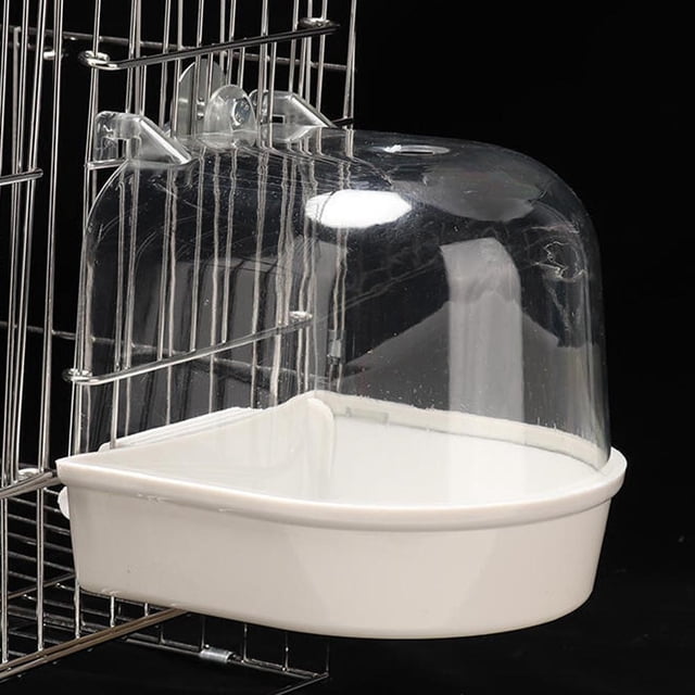 Parrot Bath Box Bathtub Bird Bather Bathing Utensils New O3