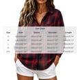 thumbnail image 3 of Cmtiyu Plaid Shirts for Women, Baggy Long Sleeve Down Collar Button Flannel Shirts, Casual Womens Tops with Pockets, S-2XL, 3 of 7