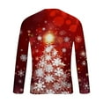 thumbnail image 4 of Stamzod Christmas Men Clothes Men's T Shirts Long Sleeve Streetwear Funny Christmas Tree Print Shirts Graphic Tees Tops, 4 of 5