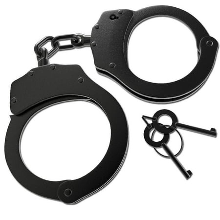 Under Control Tactical Best Real Police Handcuffs in Black (Real Steel Best Robot)