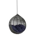 thumbnail image 2 of Modway Garner Teardrop Outdoor Patio Swing Chair without Stand in Gray/Navy, 2 of 5