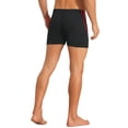thumbnail image 3 of INSPIRE CHIC Men's Color Block Swimwear Adjustable Drawstring Pool Swimming Shorts 28 Red, 3 of 4