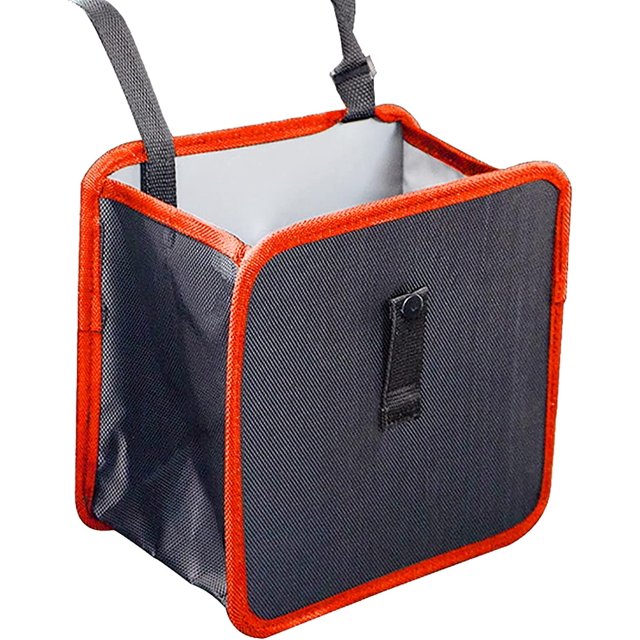 1 Uds (rojo) cubo de basura plegable para coche, impermeable, bolsa de almacenamiento para coche con gran capacidad, accesorios interiores de coche Sincero Electrónica