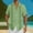 Green, variant on Zylanna Men's Hawaiian Shirts, Casual Short Sleeve Quickly Dry Turndown Collar Summer Beach Button Down Shirts Green Size L