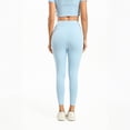 thumbnail image 5 of Womens High Waist Seamless Gym Leggings, Squat Proof Stretchable Tight Sports Pants for Yoga Workout Light Blue L, 5 of 5